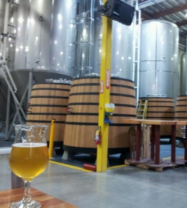 Saison Diego and tanks at Green Flash. 