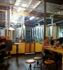 Deep in thought at Societe Brewing Company. 